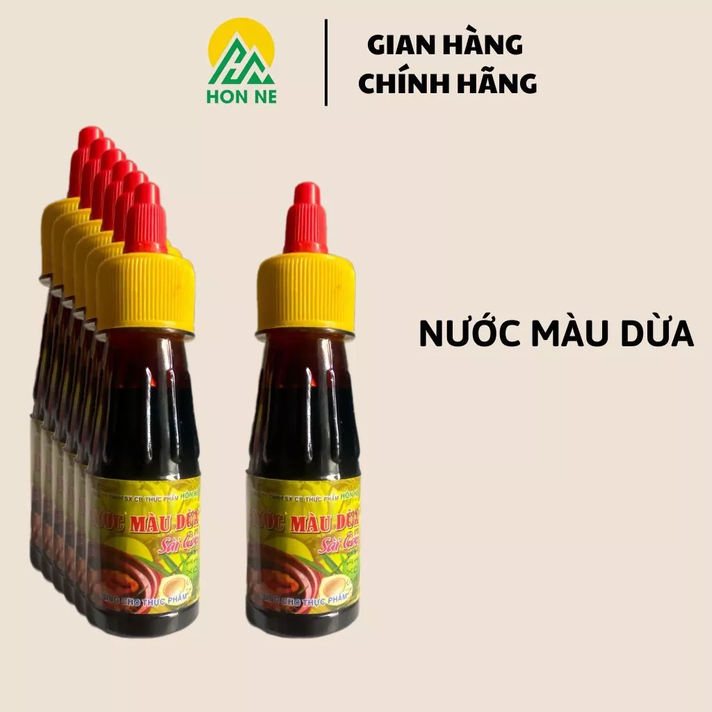 Nước màu dừa Hòn Nẹ, kho cá, thịt, cho món ăn thêm hấp dẫn.