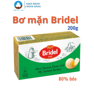 Bơ mặn Bridel 80% béo hộp 200gram