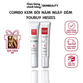 Combo kem bôi nám ngày đêm YOUBUY HIISEES - Bộ đoi hỗ trợ nám YOUBUY HIISEES dưỡng ẩm trắng da, mờ thâm nám, tàn nhang