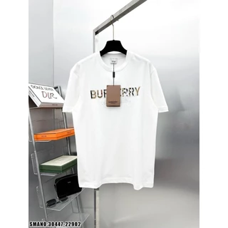 Áo Thun Nam Nữ Burberry London Chữ Logo Thêu, Áo Phông Chất Liệu Cotton Thoáng Mát Form Dáng Unisex Thời Trang