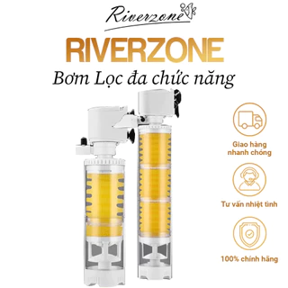 Máy lọc đa chức năng 6 trong 1 Riverzone (Bơm, Lọc, Tạo sóng, Cung cấp oxy, Hút phân, Tạo vi sinh) cho bể cá 10w đến 35w