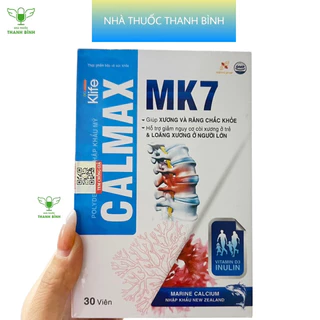 CALMAX MK7- Canxi hữu cơ cho phụ nữ mang thai, người lớn ,trẻ trên 6 tuổi