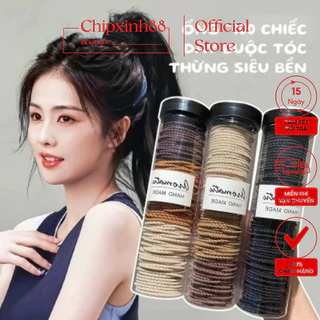 Hộp 100 chun buộc tóc nhiều màu siêu xinh SIÊU ĐẸP