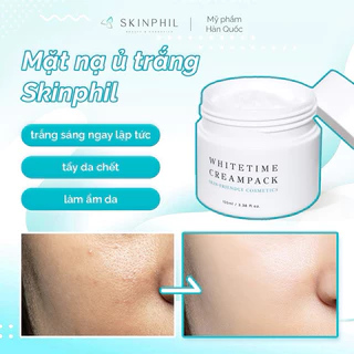 ( SKINPHIL) Set 4 Kem ủ dưỡng trắng da white time cream pack 100ml