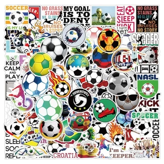 Sticker Soccer ❤️FREESHIP❤️ Sticker Soccer Hình Dán Chống Nước Trang Trí Điện Thoại