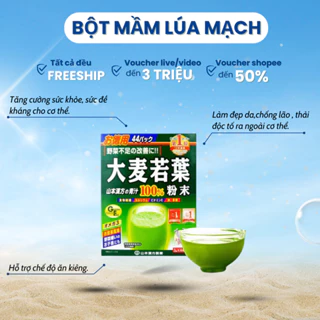 Bột mầm lúa mạch GRASS BARLEY hỗ trợ sức khỏe - làm đẹp 44 gói