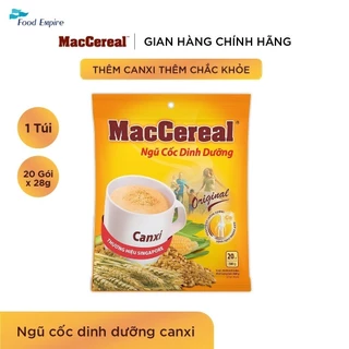 Bột Ngũ Cốc Dinh Dưỡng Canxi - Maccereal Tặng Bình Nước (túi 20 gói x 28g)