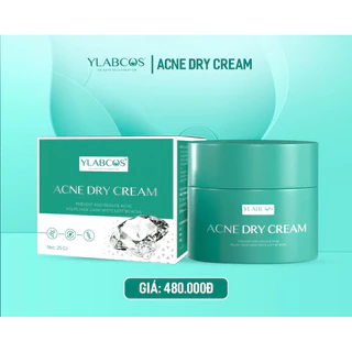 Kem Gom Cồi Mụn Ylabcos Acne Dry Cream Drlacir,Hộp 25g, Giúp Ngừa Mụn,Làm mờ vết thâm,giảm bóng dầu