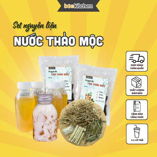 Set Nấu Nước mát thảo mộc tiện lợi, dễ làm Nhà Bee - Thành phẩm 8 chai 350ml