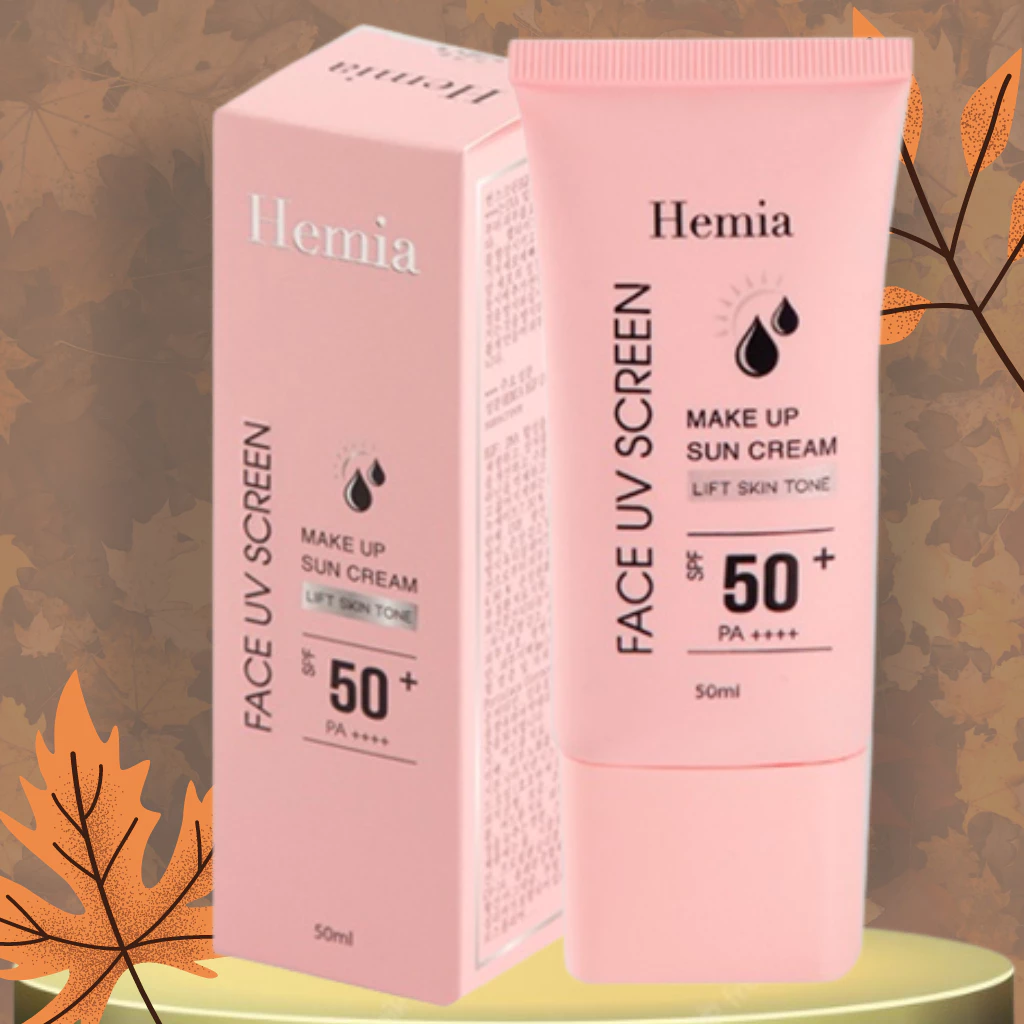 Kem chống nắng HEMIA dành cho mặt ( Hemia Hàn Quốc ) Hemia MaKe Up Sun Cream 50ml CHÍNH HÃNG!