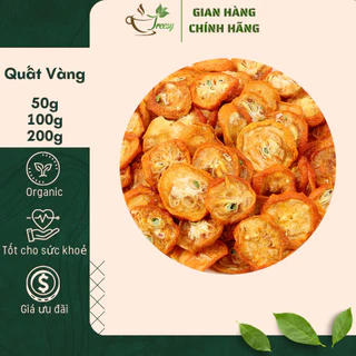 200g Quất Vàng (Kim Quất) Sấy - Trà thảo mộc Treesy - Trà hoa quả