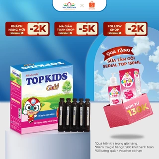 [CHÍNH HÃNG] Siro ăn ngon cho bé Topkids Gold - Hỗ trợ cho bé ăn ngon, ngủ tốt, tăng cân, bổ sung vitamin cho bé