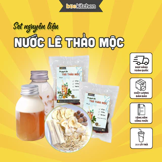 Set Tự Nấu Nước Lê Thảo Mộc thơm ngon, tiện lợi Nhà Bee - thành phẩm 8 chai 350ml