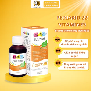 Siro Pediakid phát triển cho bé bổ sung vitamin, tăng đề kháng, chắc xương, ăn ngon, ngủ ngon [date xa 2026]