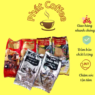 Combo 3kg (6 túi 3 loại )Cà phê Trộn đặc biệt thơm đậm béo Chồn MIX túi bạc vàng và đỏ