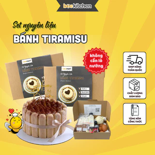 Set Tự Làm Bánh Tiramisu đầy đủ, tiện lợi Nhà Bee - Thành phẩm 1 Bánh 13cm