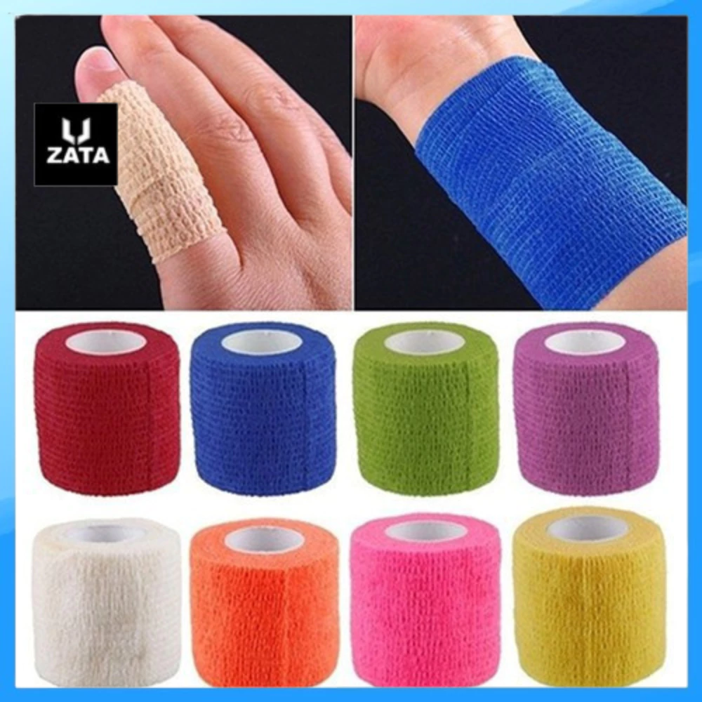 Băng keo quấn cổ chân thể thao cao su non bảo vệ cổ chân tự dính đá bóng chống chấn thương Zata Vn - BKCS