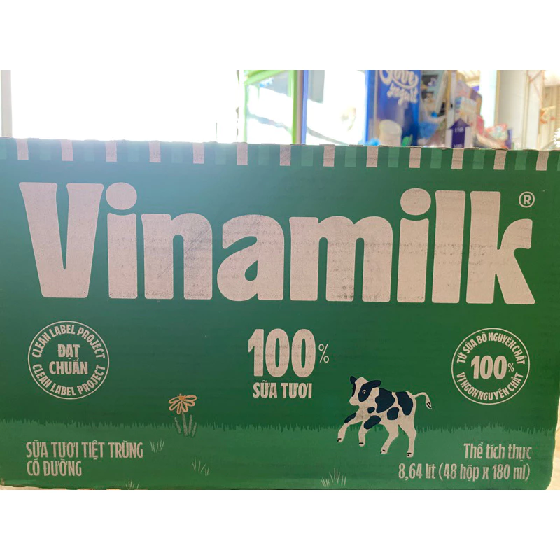 Sữa tươi Vinamilk 180m