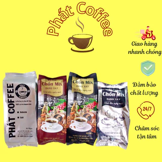 <Date mới >combo 2kg (4 loại 4 túi )Cà phê TRỘN đặc biệt nguyên chất robusta kết hợp cà phê chồn bạc đen và nâu