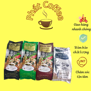 <Date mới >combo 4 túi (2kg) cà phê TRỘN đặc biệt thơm đậm béo chồn mix buôn mê thuộc  chồn túi bạc đen nâu và xanh