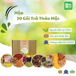 Trà thảo mộc an thần, ngủ ngon, đẹp da, thanh nhiệt giải độc, hộp 20 gói - Tiệm trà Quyên