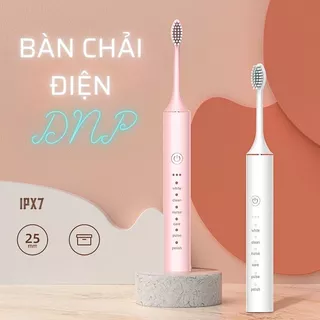 Bàn Chải Điện DNP SONIC IPX7  - Máy đánh răng sóng âm công nghệ Đức - Tặng kèm 3 đầu thay thế