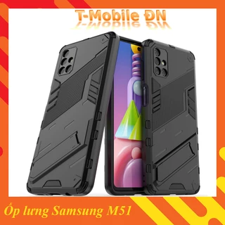 Ốp lưng Samsung M51, Ốp chống sốc Iron Man PUNK cao cấp kèm giá đỡ cho Samsung M51