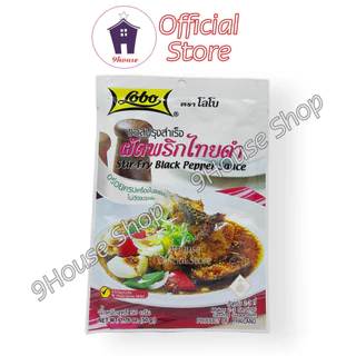 (Date 10/2025) 01 Gói Gia Vị Sốt Tiêu Đen Stir-Fry Black Pepper Sauce Lobo Thái Lan 50gram