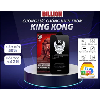 Kính cường lực chống nhìn trộm iphone, cường lực Kingkong cho ip 7 8 7pl8pl x xs xsmax 11 12 13 14 15 pro prm .