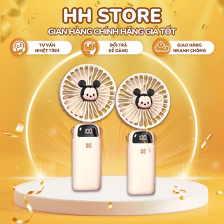 Quạt Gấu Dâu Dễ Thương 💥 HÀNG LOẠI 1 💥 Quạt Cầm Tay Sạc USB Mini Di Động Năm Tốc Độ Gió Có Thể Điều Chỉnh