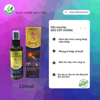 Dầu Xoa Bóp Bảo Cốt Vương 100ml Giúp giảm đau nhanh các bệnh về Xương khớp