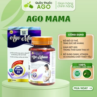 AGO MAMA chống thai lưu, xảy thai, dị tật từ LỘC GIÁC SƯƠNG HƯƠU, bổ sung DHA, Kẽm, Vitamin cho phụ nữ trước và sau sinh