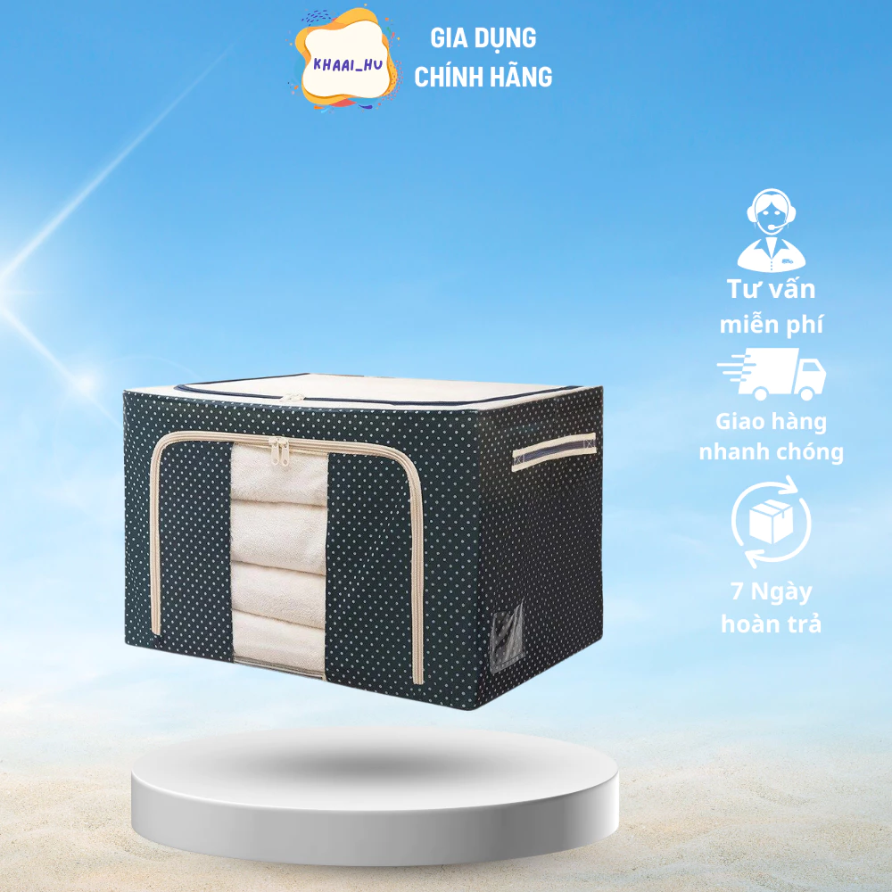 Big Size, Túi Đựng Quần Áo Khung Thép, Gấp Gọn Tiện Lợi, Bảo Quản Quần Áo Sạch Sẽ Bền Đẹp ( didooglt )