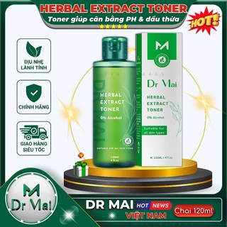 Toner Dr Mai cân bằng ph nước hoa hồng dưỡng ẩm giúp da mịn màng 120ml