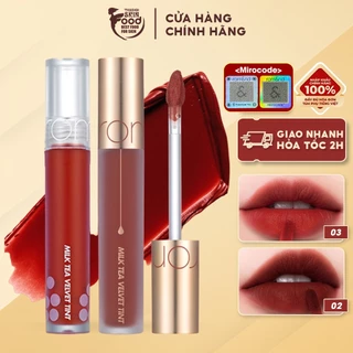 [New Ver 2] Son Kem Lì Trà Sữa, Lâu Trôi, Hàn Quốc Romand Milk Tea Velvet Tint 4.4g