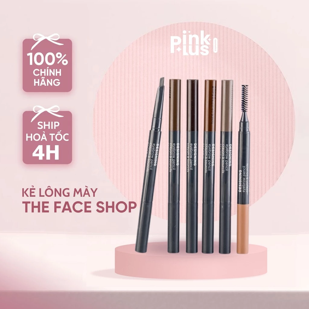 Chì Kẻ Mày 2 Đầu The Face Shop Designing Eyebrow Pencil