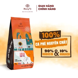 Cà Phê Nguyên Chất Love Coffee 500g thơm dịu, vị đậm, hậu cân bằng, Phương Vy Coffee