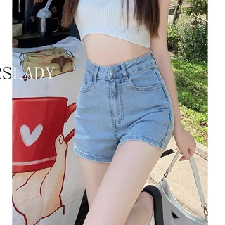 Quần Short Jeans Nữ , Quần Đùi Nữ Xẻ Gấu Phong Cách Hàn Quốc Đường Phố L017