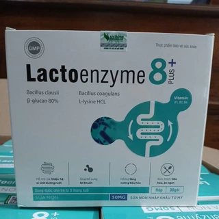 Men Lacto Enzyme 8+ plus lactoenzyme 8+ bổ sung men tiêu hóa và vi sinh bổ sung lợi khuẩn giúp trẻ ăn ngon hấp thu tốt