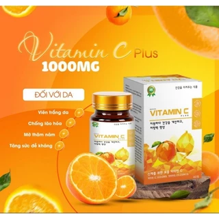 Viên vitamin C plus uống trắng da tăng đề kháng ngừa mụn