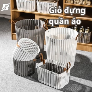 Giỏ Đựng Quần Áo, Giỏ Đựng Đồ Chất Liệu Nhựa PP Bền Có Quai Xách BI LIFE