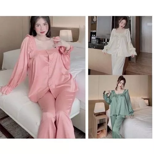 Bộ đồ ngủ pijama mặc cho nữ,Dài Bèo ,Đồ ngủ nữ, Đồ bộ mặc nhà,sét bộ pijama mặc nhà