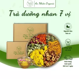 Trà dưỡng nhan 7 vị thảo mộc  🔥 Tặng bình detox  🔥 hỗ trợ giảm mụn đẹp da giữ dáng ngủ ngon hộp 10, 20 gói