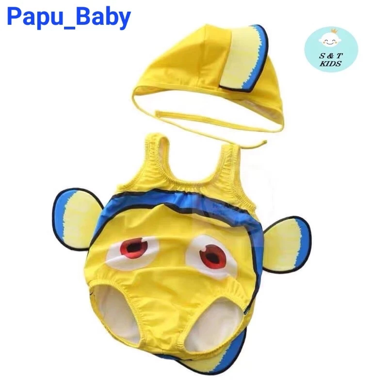 Bikini bé gái , bé trai  Papu_Baby mẫu Cá cho  bé đi biển . bộ bơi bé trai 6-16kg