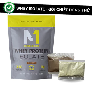 Whey protein isolate sữa tăng cơ giảm mỡ hấp thu nhanh bổ sung protein, ít béo, tăng cơ - Gói chiết tiện lợi (35gr/túi)