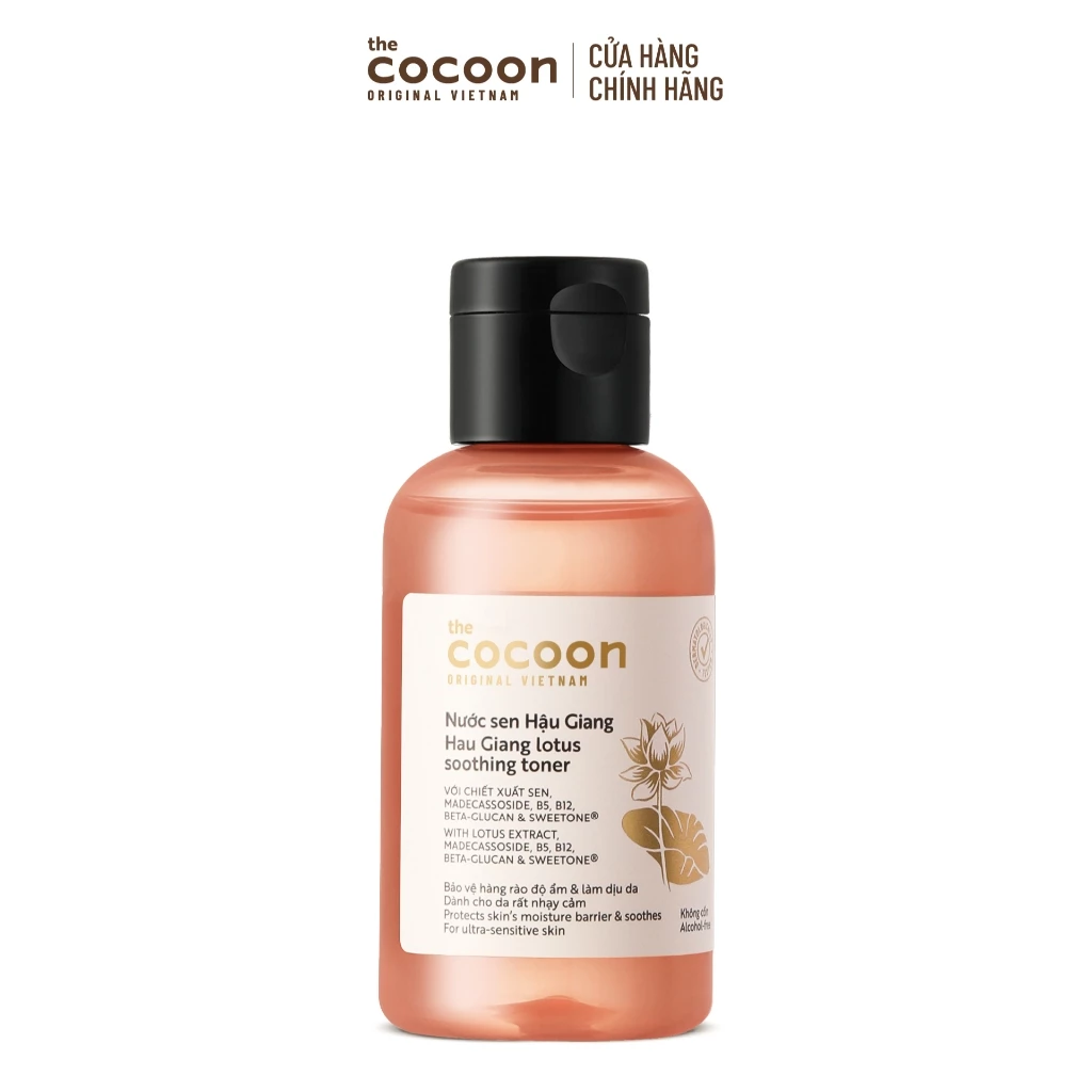 Nước sen Hậu Giang (toner) Cocoon giúp phục hồi đa nhiệm cho da rất nhạy cảm 140ml
