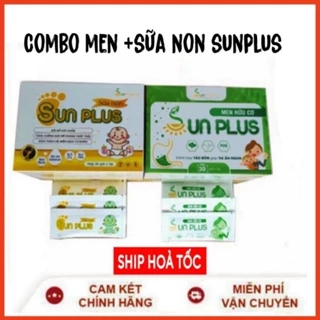 men hữu cơ sunplus + sữa non sunplus / Men 10 chủng bioamicus