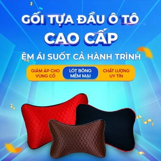 Gối tựa đầu ô tô cao cấp, thoáng khí chống đau mỏi vai gáy