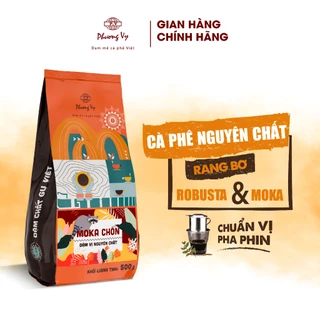 Cà Phê Nguyên Chất Moka Chồn 500g vị đậm, thơm dịu, hậu cân bằng, Phương Vy Coffee