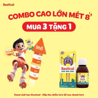 [ MUA 3 TẶNG 1] Bestical bổ sung Canxi vitamin D3 + K2 giúp xương và răng chắc khỏe tăng chiều cao cho bé